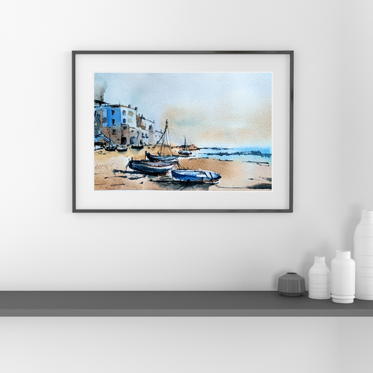 Boats on the shore